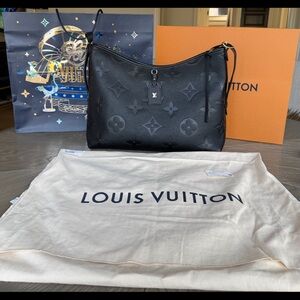 Louis Vuitton CarryAll MM Black Monogram Shoulder Bag